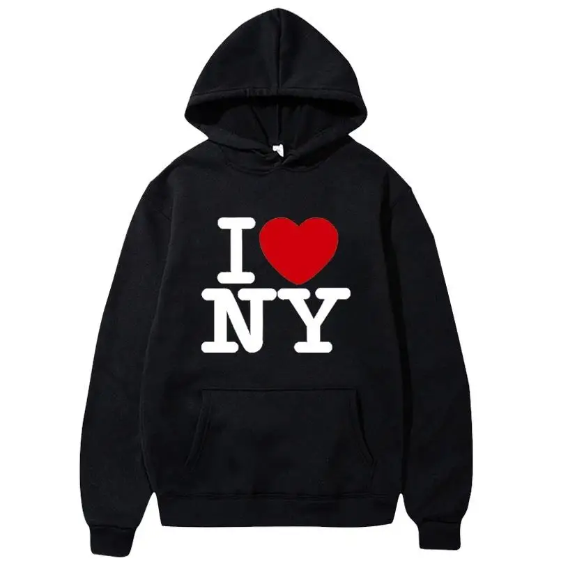 Winter Clothing New York - I Love New York พิมพ์ Hoodies