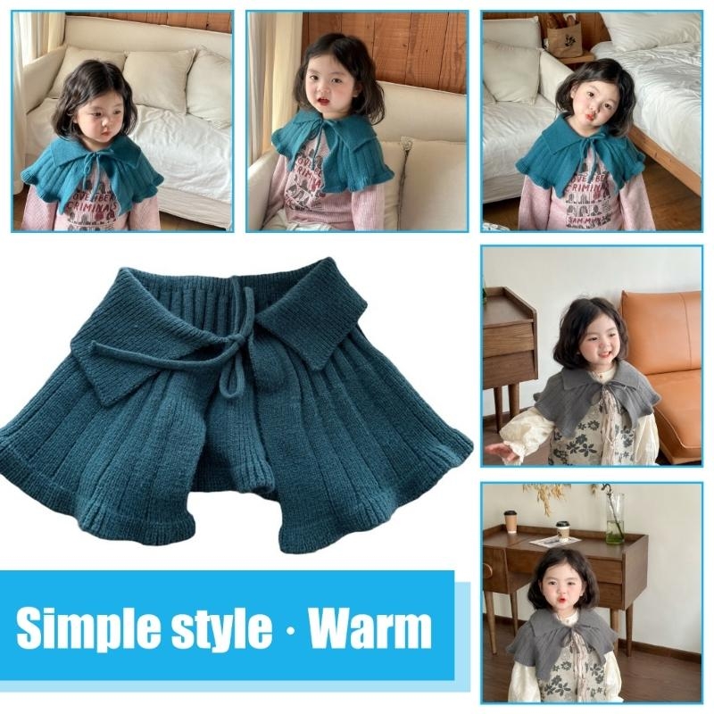 Winter Clothing For Kids - 97BC ปลอกคอปลอมแบบถอดได้ 3-10T ผ้าคลุมไหล่เด็กอุปกรณ์เสริมเสื้อผ้าสำหรับฤดู Chilly
