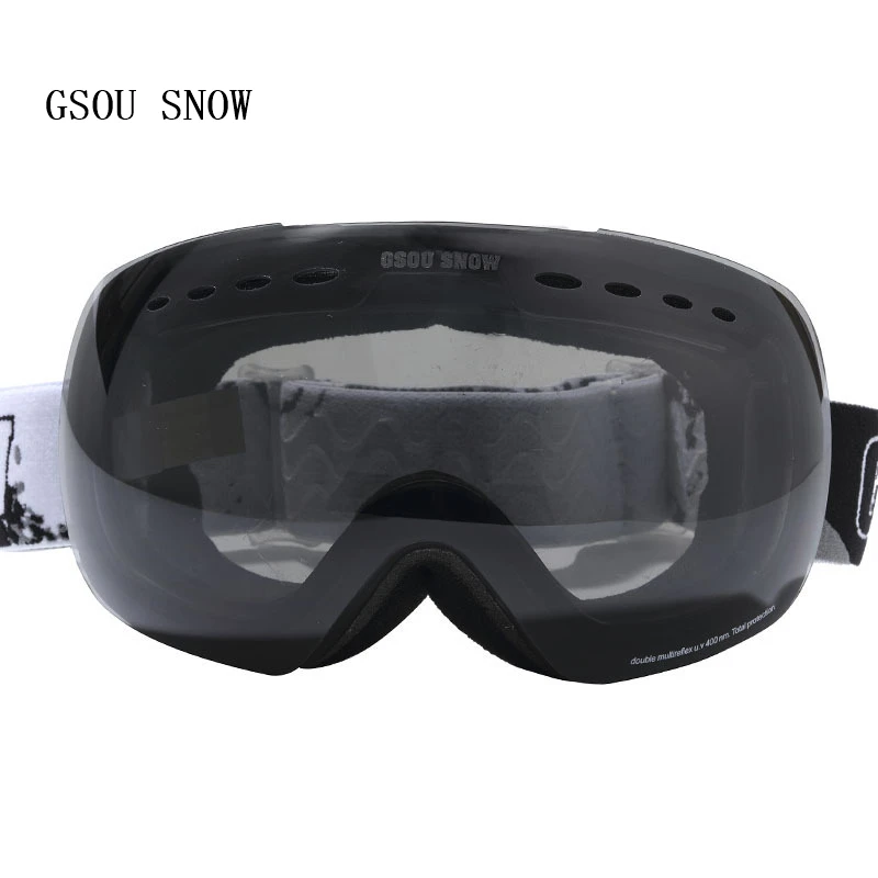 Snow Goggle Uv - GSOU หิมะฤดูหนาวผู้ชายผู้หญิงป้องกัน Professional สเก็ต Double anti-fog