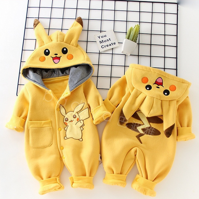 Winter Clothing For Kids - การ์ตูนพ็อกเก็ตมอนสเตอร์ชุดนอนเด็กทารกแรกเกิดน่ารักฤดูหนาวแขนยาวเด็กเสื้อผ้าเด็กทารกเสื้อผ้าเด็กวัยหัดเดินชุดของขวัญ