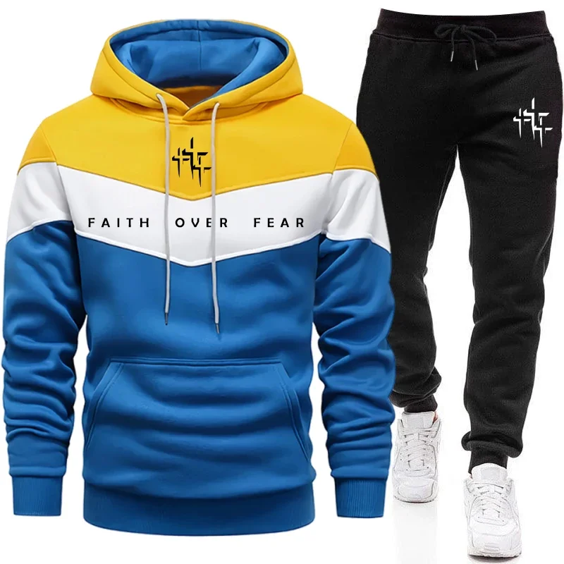 ชุดวอร์มผู้ชาย Faith Over Fear - Winter Clothing Hoodie บทวิจารณ์และราคา