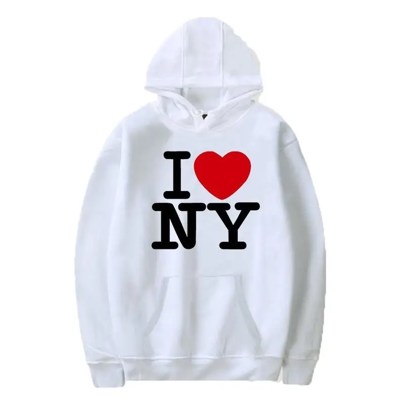 I Love New York พิมพ์ Hoodies  - Winter Clothing New York บทวิจารณ์และราคา