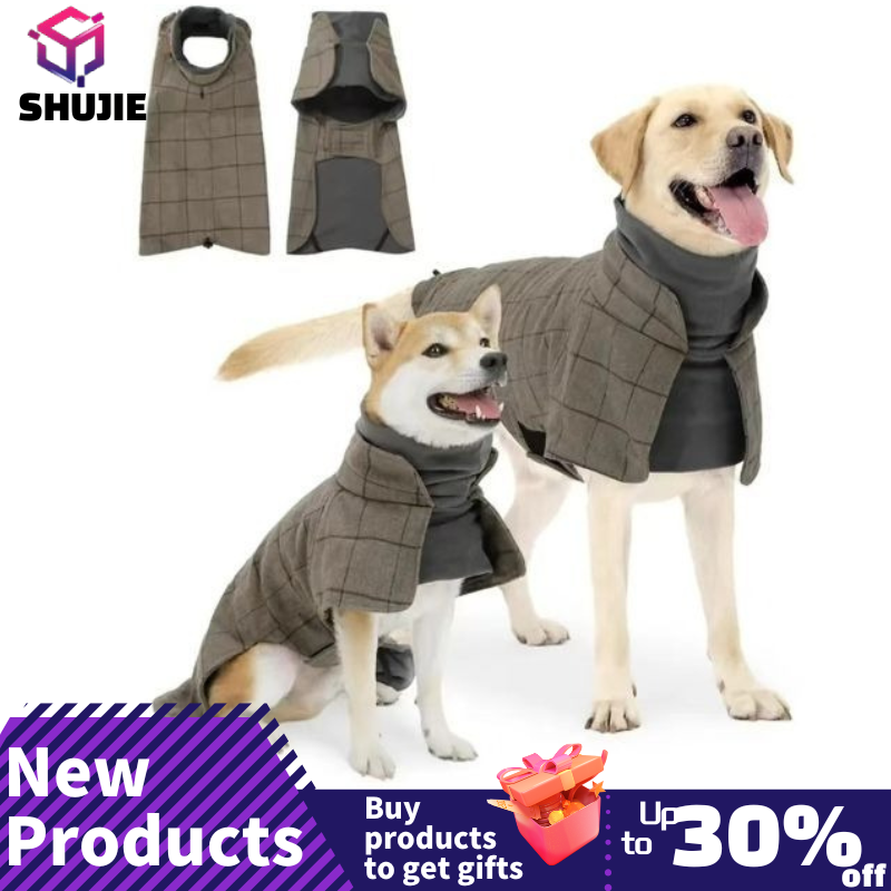 Warm Dog Coat ลายสก๊อตภาษาอังก - Winter Clothing English บทวิจารณ์และราคา