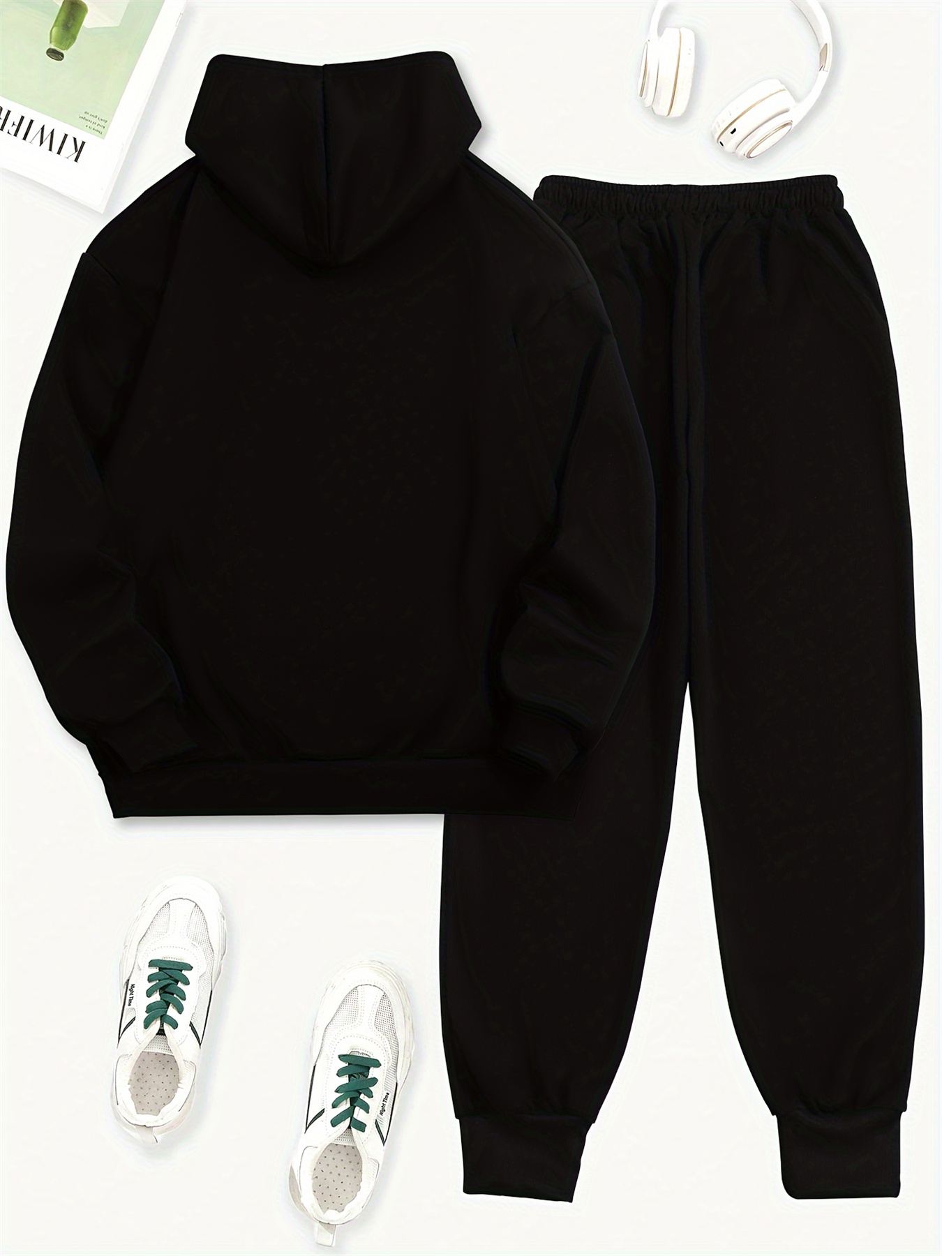 ชุดเสื้อฮู้ด+กางเกงกีฬาสำหรับผ - Winter Clothing Hoodie บทวิจารณ์และราคา