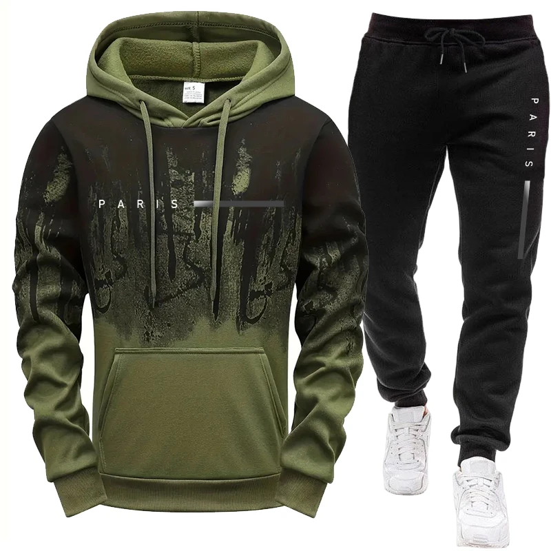 ชุดเซ็ตผู้ชาย/เสื้อฮู้ด/กางเกง - Winter Clothing Hoodie บทวิจารณ์และราคา