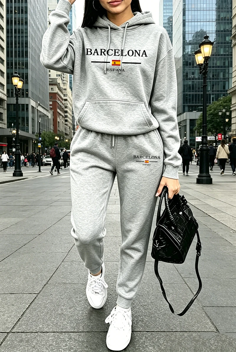 ชุดวอร์มแฟชั่นผู้หญิง พิมพ์ลาย - Winter Clothing Hoodie บทวิจารณ์และราคา